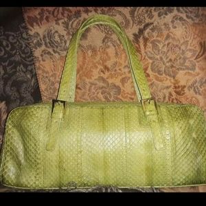 VanEli reptile embossed shoulder bag